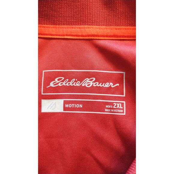 NWT Eddie Bauer Men Polo T shirt Red Short Sleeves T-Shirt Size 2XL - Picture 5 of 13